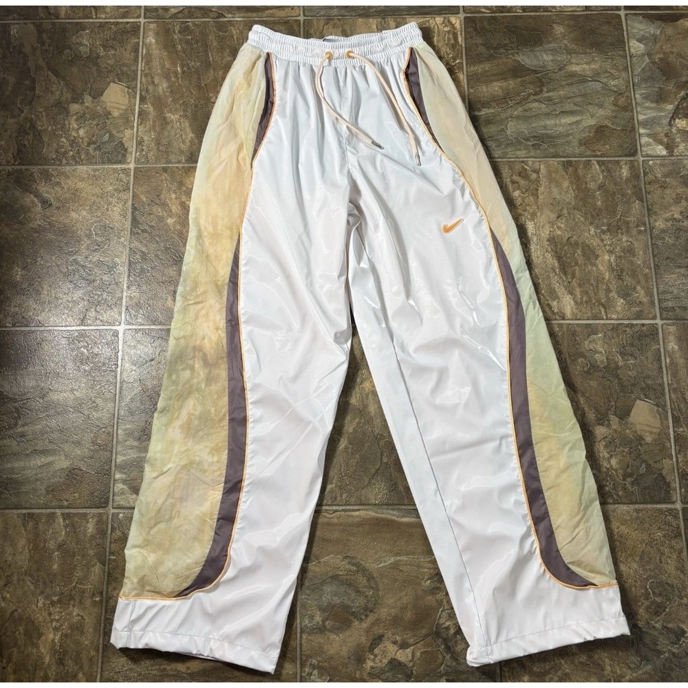Nike Men's S Project F.R.O.G Loose Straight Pants White Orange Green HJ3292-100